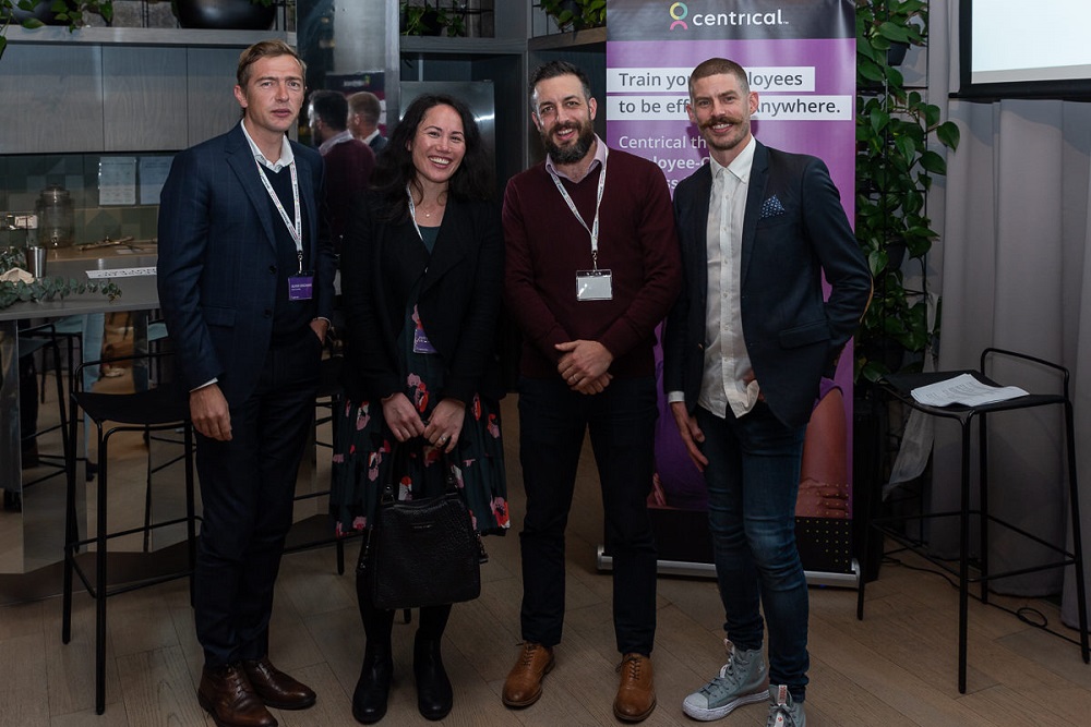 Regional Director ANZ of Centrical Luke Jamieson with Invest Victoria’s Olivier Deschang, Teresa Tufano and Brad Gofman