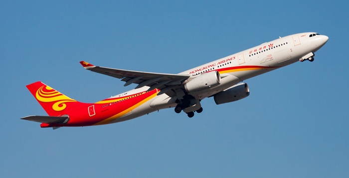 Hong Kong Airlines Airbus A330-300 B-LNM passenger plane departure and take off