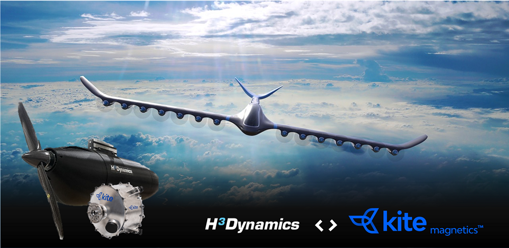 H3 Dynamics and Kite Magnetics Join Forces to Build Most Advanced Hydrogen-Electric Propulsion System for Aviation
