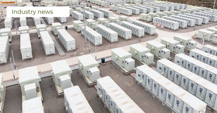 View of a battery storage system at scale