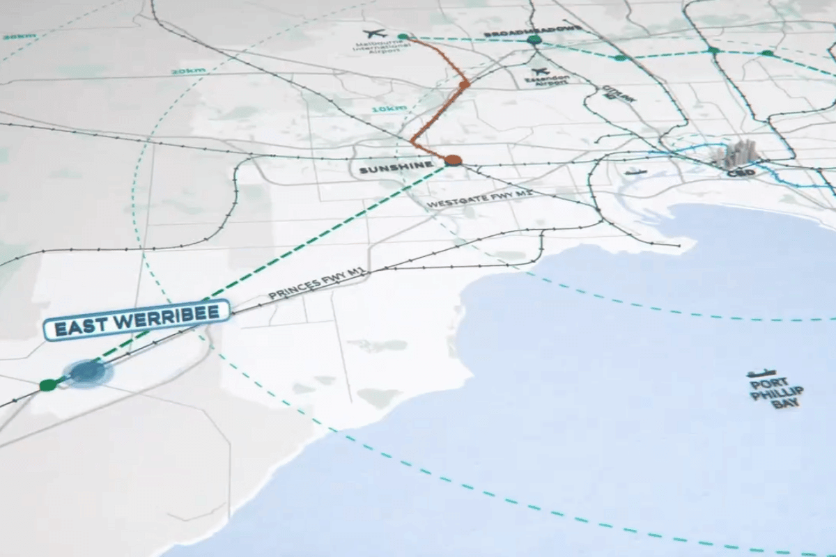 A map of East Werribee Precinct  