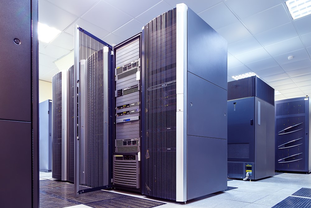 Image of Supercomputer data storage units