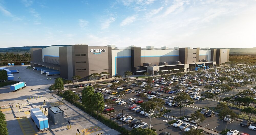 Amazon robotics fulfilment centre in Craigieburn, Victoria render