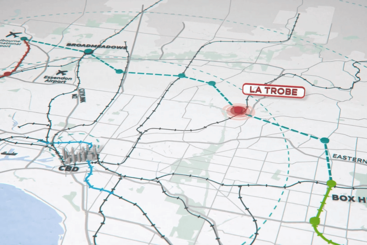 A map of La Trobe Precinct 